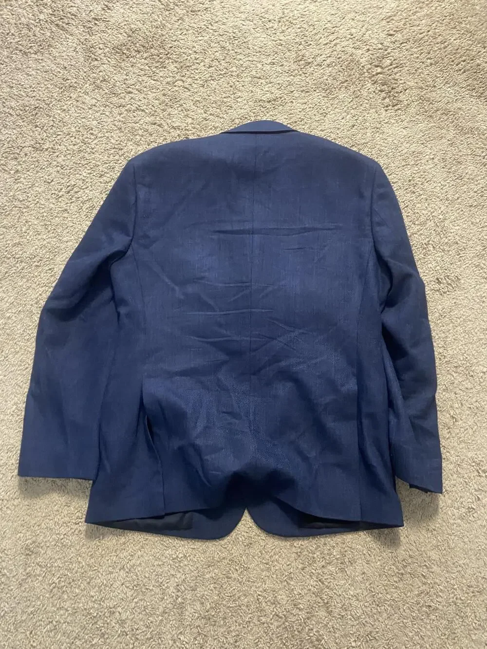 Jos. A. Bank Sport Coat Mens 42 Blue Wool Traveler Two Button Notch Lapel